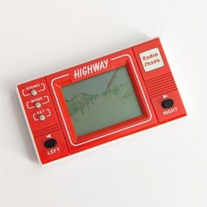 Vintage Radio Shack Highway LCD Game Mini Arcade Handheld 1980's Works Tested